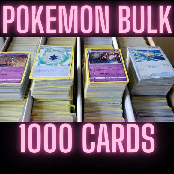 POKEMON TCG 1000 CARD GAME BULK LOT INSTANT COLLECTION NEAR MINT
